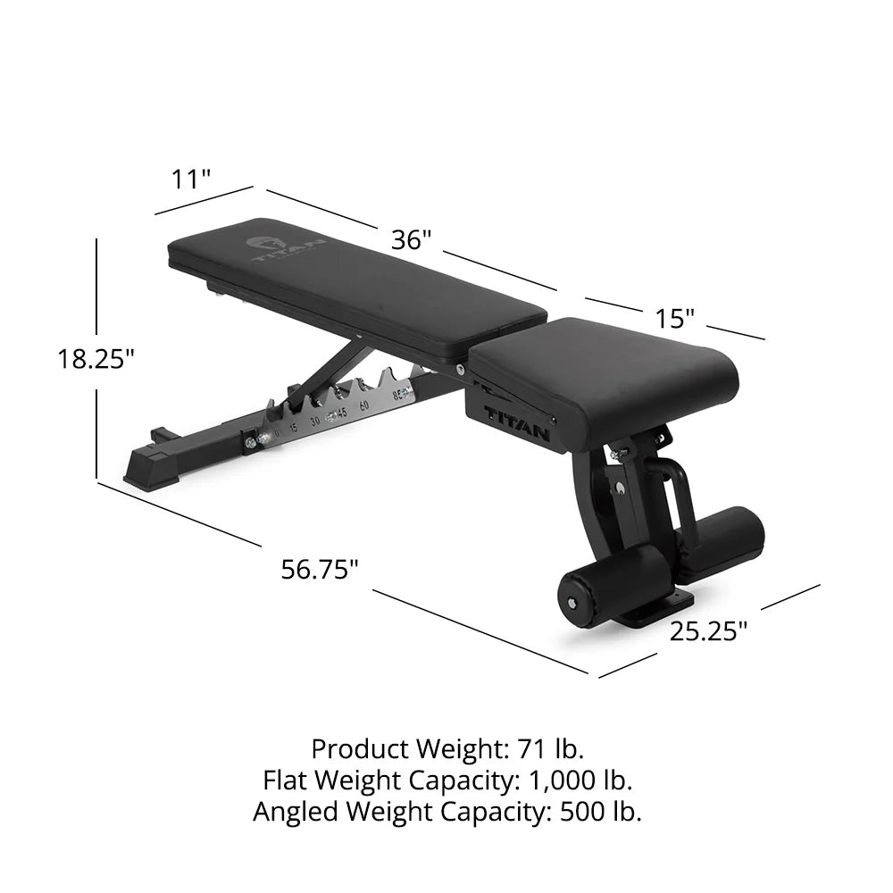 Titan Fitness Elite Series Adjustable Bench